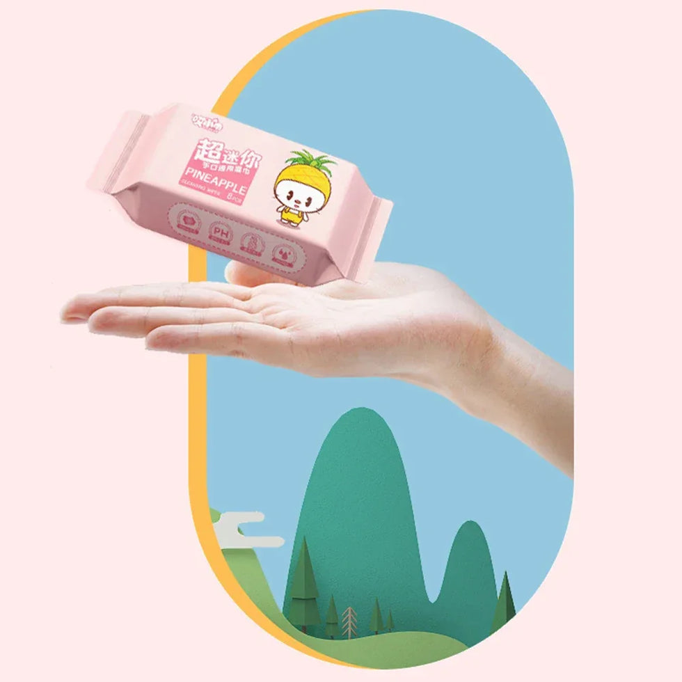 64 pcs New Soft Baby Wet Wipes - Gentle & Refreshing