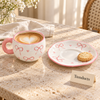 Pink Bow Ceramic Tea & Coffee Cup with Saucer