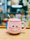 Monster Character Mug with Lid & Spoon