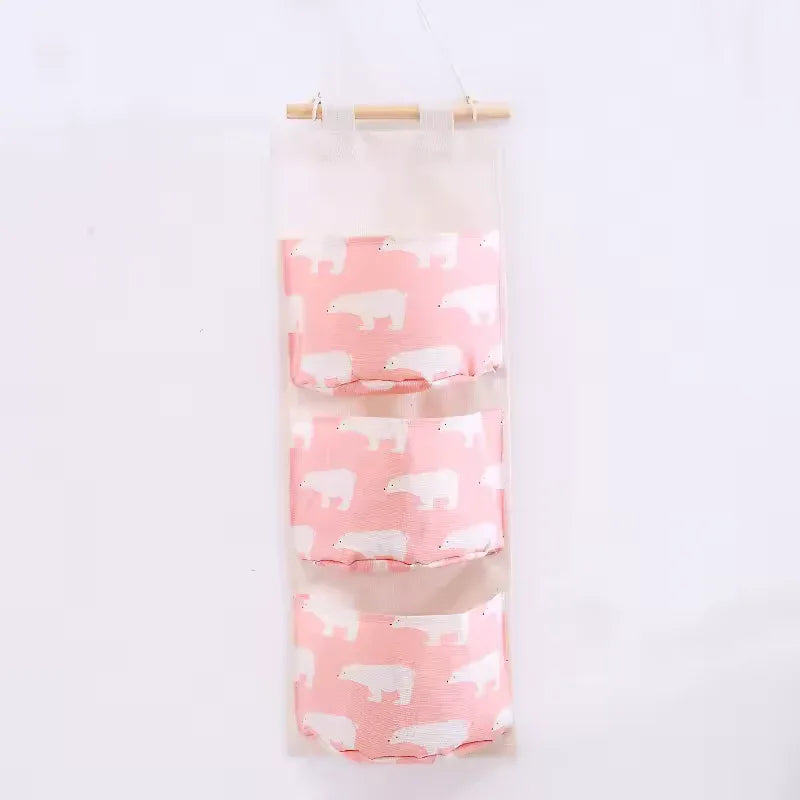 Hanging Wall Storage Organizer with 3 Pockets