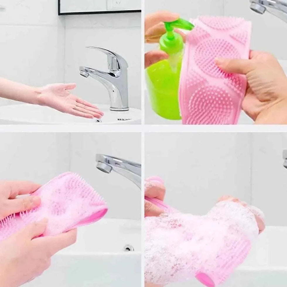 Silicone Body Scrubber for Deep Cleansing - Clarify.pk