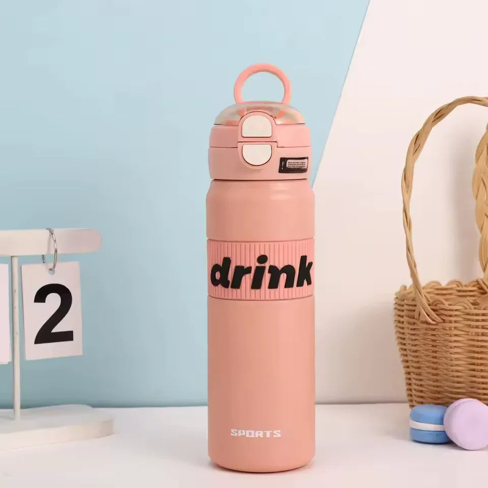 Stainless Steel Sports Water Bottle - Durable & Leakproof - Clarify.pk