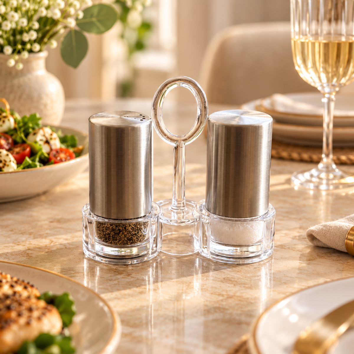 Acrylic Salt & Pepper Mill Set