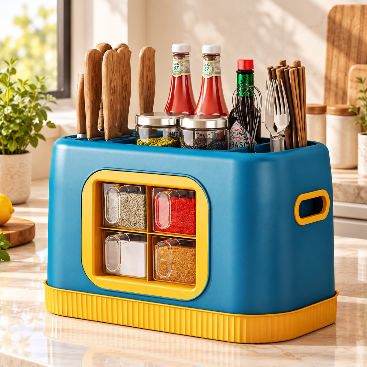Multipurpose Spice & Cutlery Organizer
