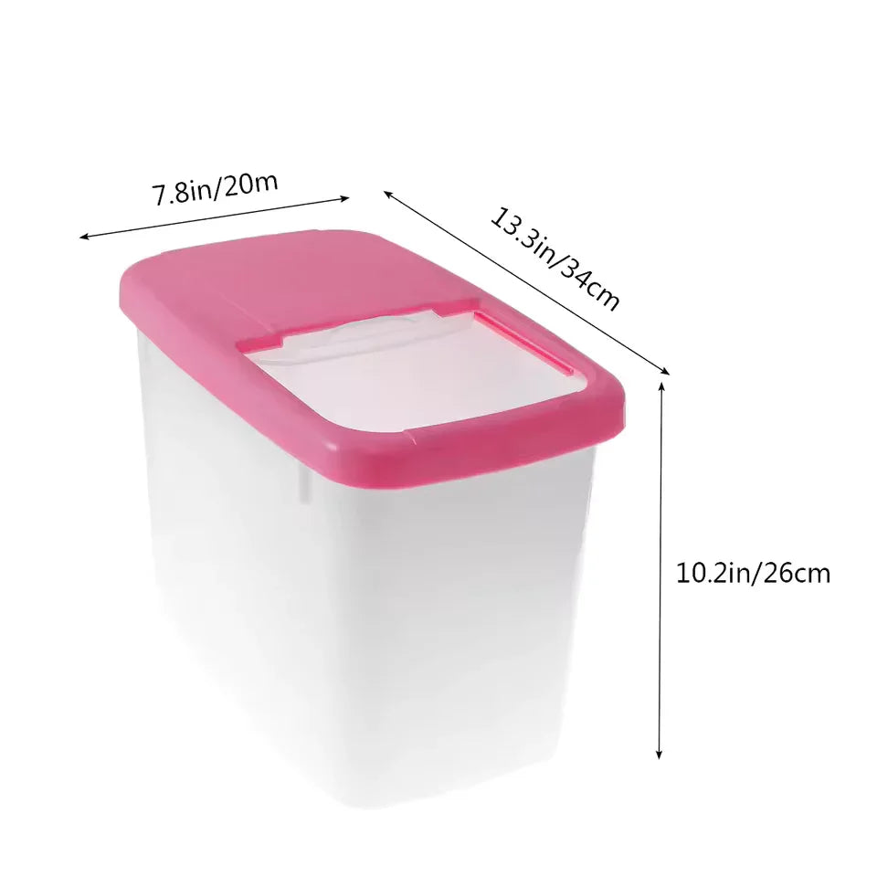 10kg Rice Storage Container with Airtight Lid - Clarify.pk
