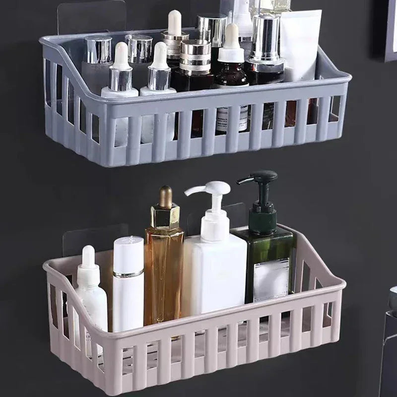 Plastic Bathroom Shelf Organizer - Wall Mount