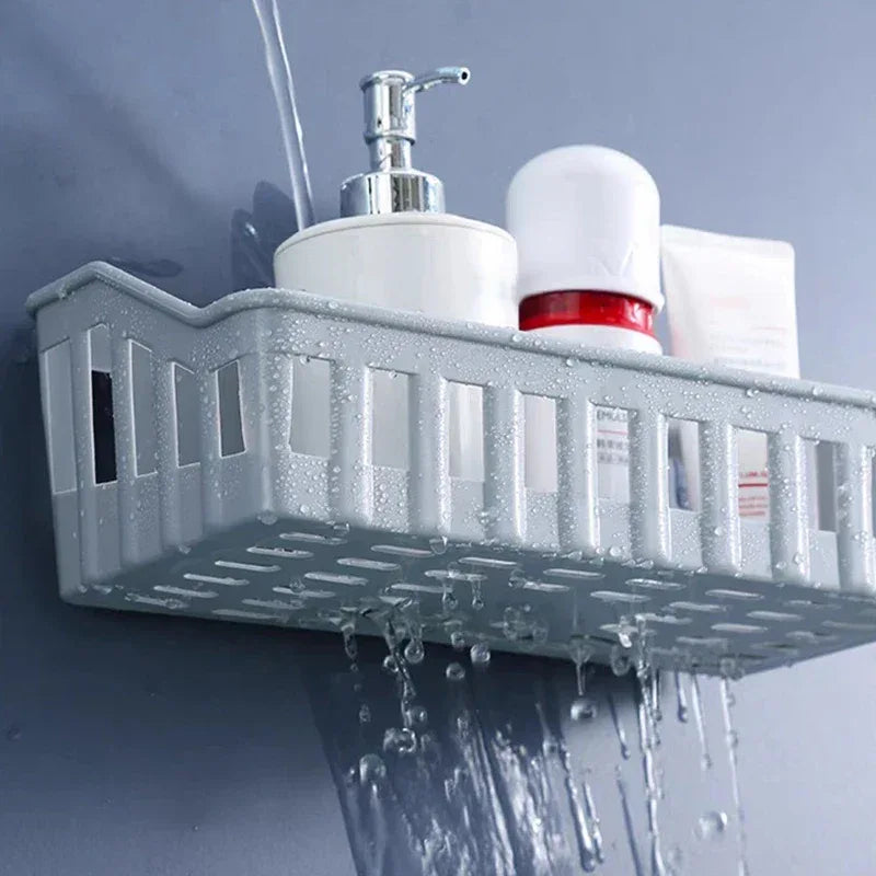 Plastic Bathroom Shelf Organizer - Wall Mount - Clarify.pk