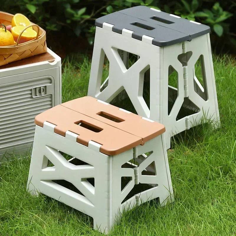 Plastic Foldable Chair for Home Use - Durable Stool