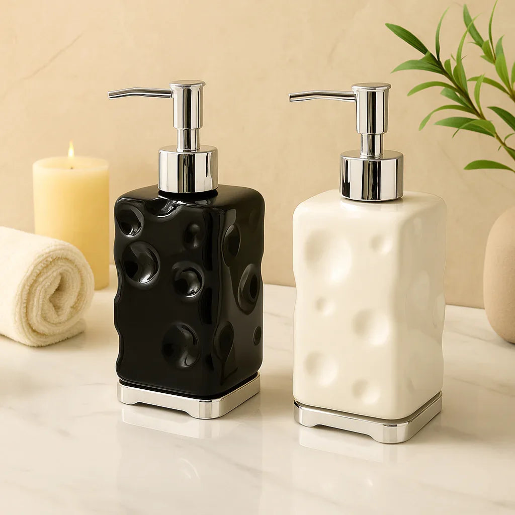 Plastic Soap Dispenser - Stylish Bathroom Accessory (each) - Clarify.pk