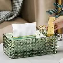 Luxury Plastic Tissue Organizer Box with Lid - Clarify.pk