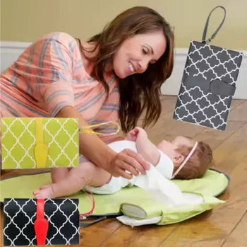 Waterproof Baby Changing Mat with Portable Cover - Clarify.pk