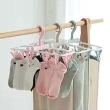 Wide Shoulder Clothes Hanger with Clips - Clarify.pk