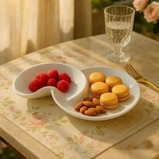 Porcelain High Tea Platter for Elegant Serving - Clarify.pk