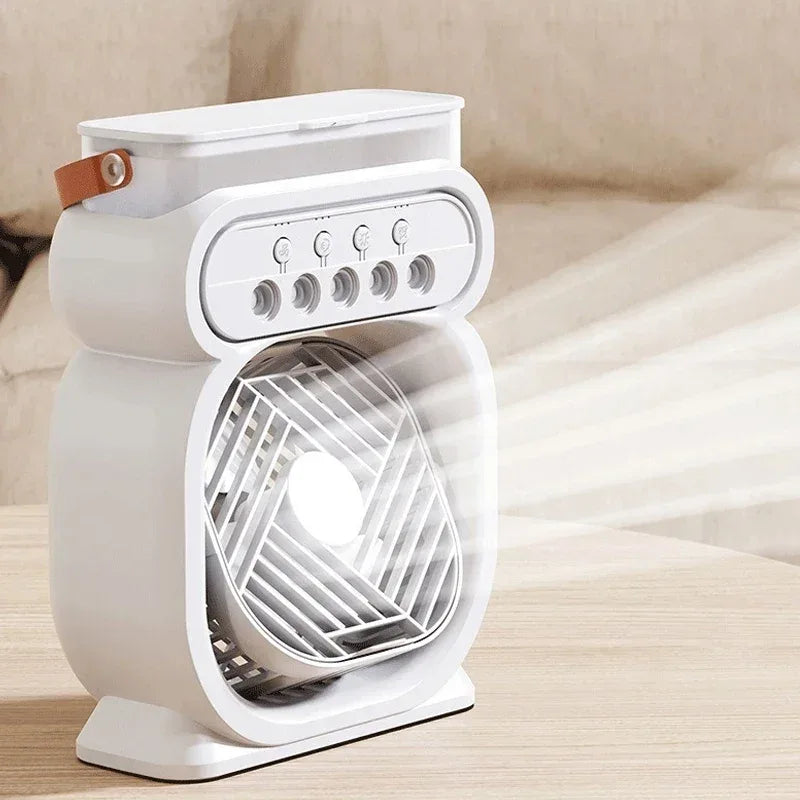 3 in 1 Air Conditioner Water Mist Fan with Night Lamp