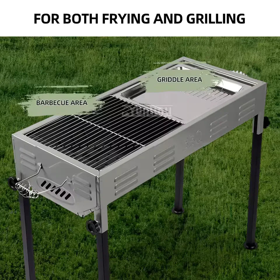 Portable Barbecue Grill for Outdoors - Durable & Easy-to-Use - Clarify.pk