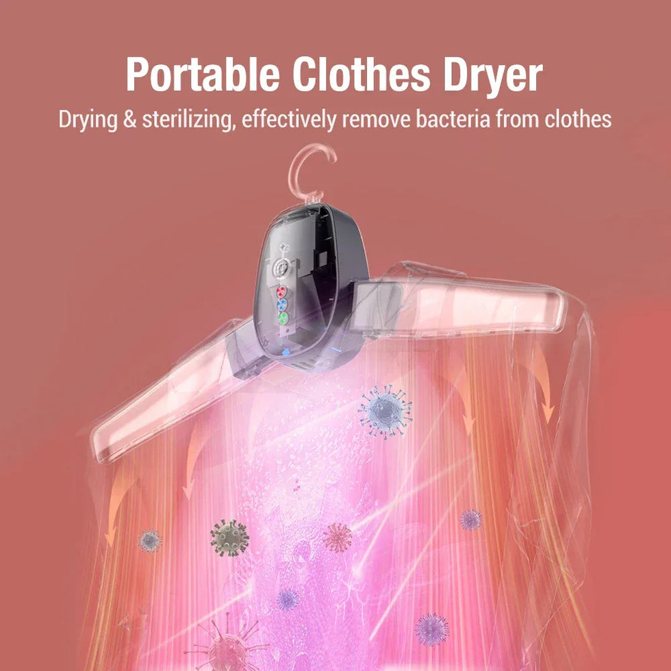 Portable Clothes Dryer with Foldable Hanger - Clarify.pk