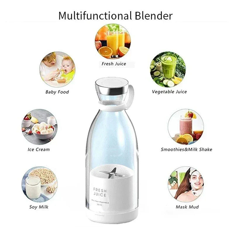 Portable Electric Juicer Blender - Compact & Stylish - Clarify.pk
