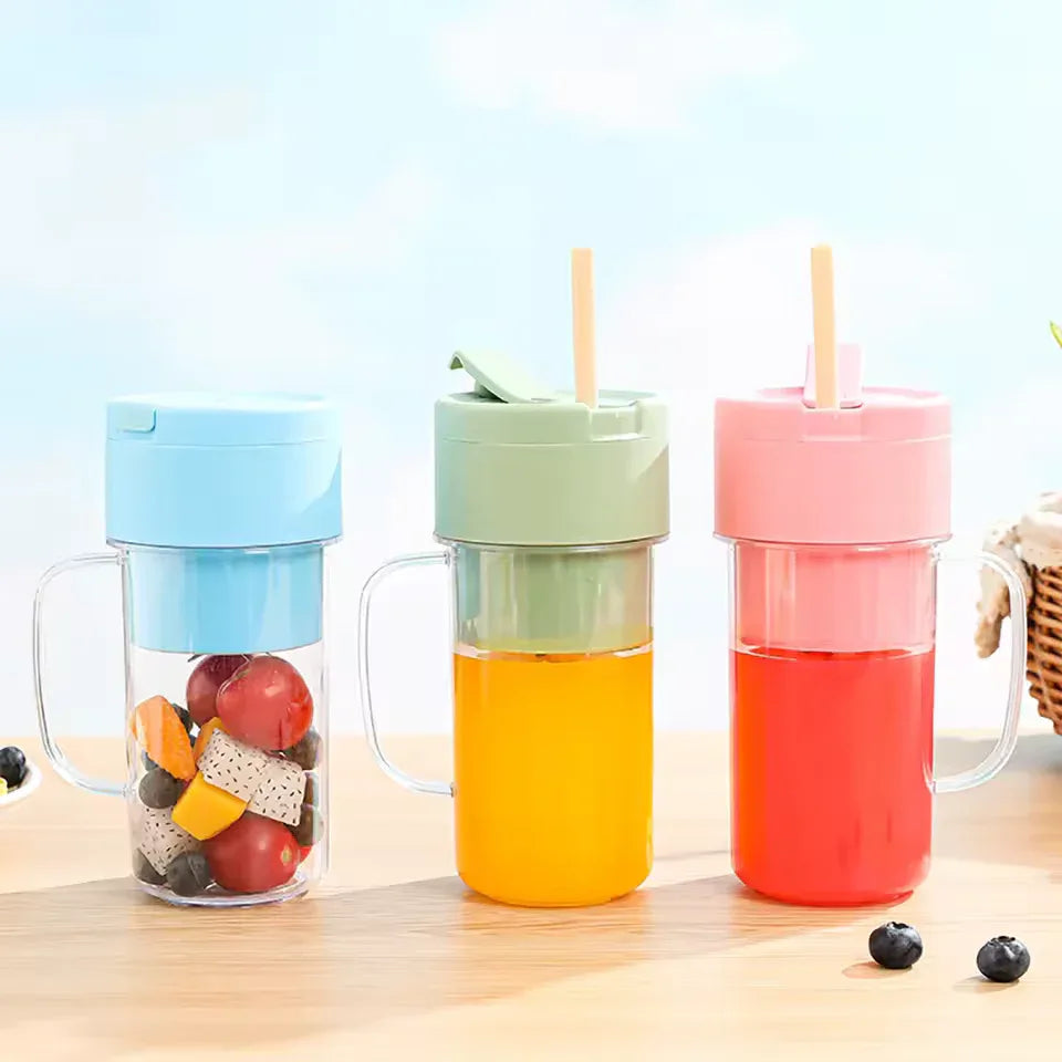 Portable Electric Juicer Cup with Handle - Clarify.pk