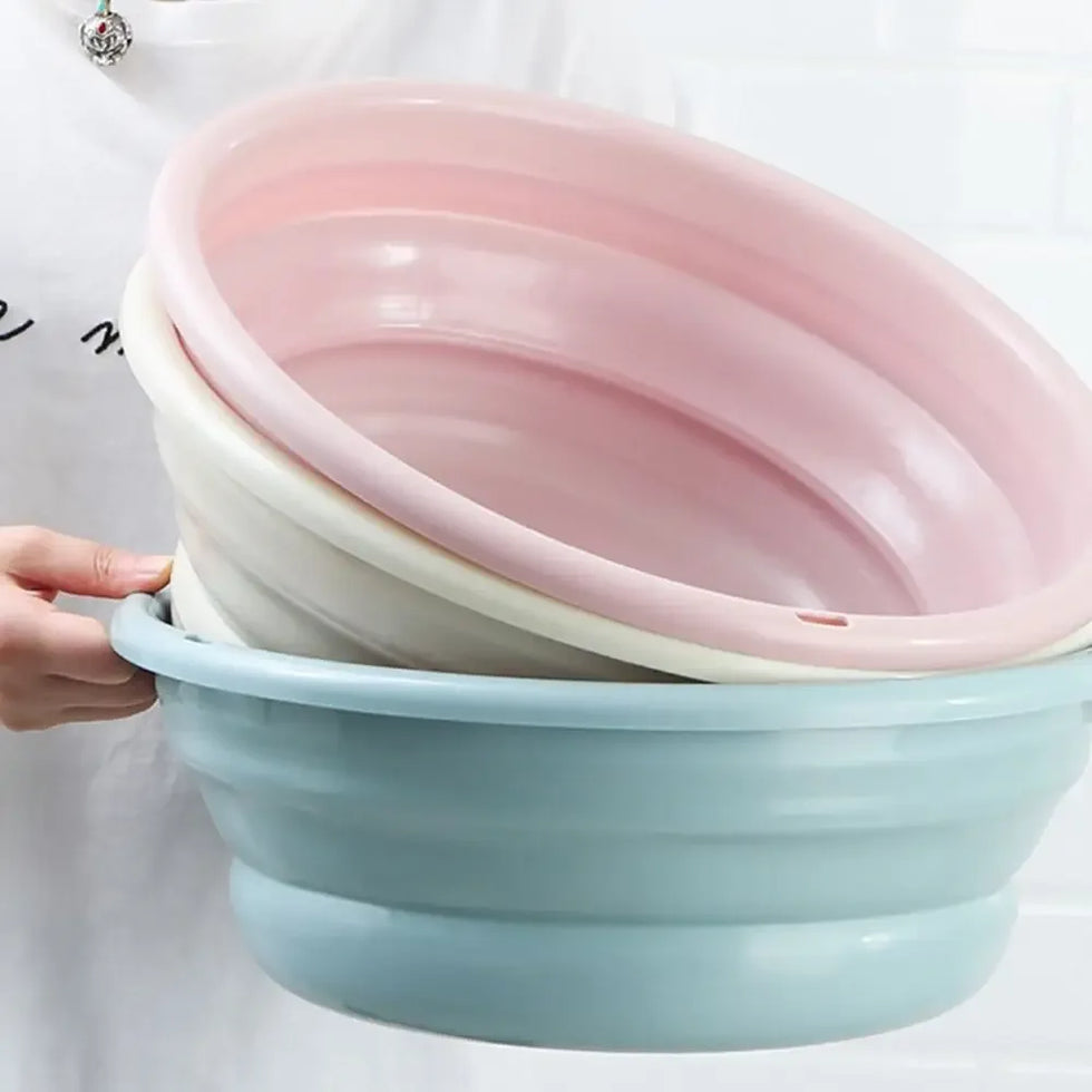 Portable Folding Laundry Tub - Collapsible Basin - Clarify.pk