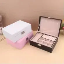 Portable Jewelry Box for Girls – Compact & Stylish - Clarify.pk