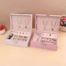 Portable Jewelry Box for Girls – Compact & Stylish - Clarify.pk