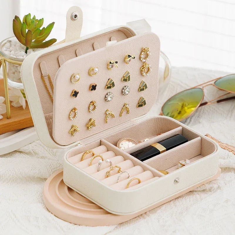 Portable Jewelry Storage Box with Multiple Compartments - Clarify.pk