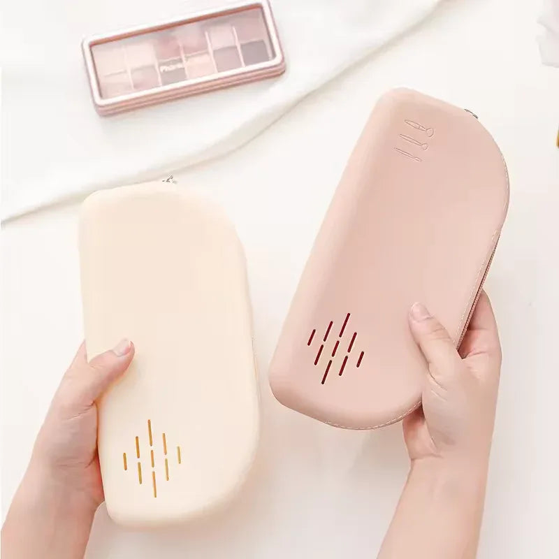 Silicone Cosmetic Bag Portable Makeup Organizer - Clarify.pk