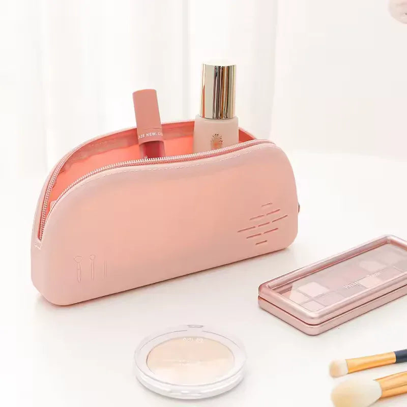 Silicone Cosmetic Bag Portable Makeup Organizer - Clarify.pk
