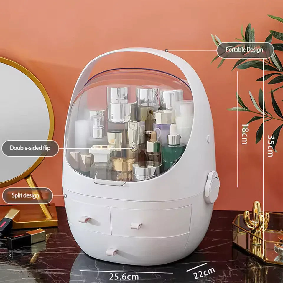 Portable Makeup Organizer with Drawers - Compact & Durable
