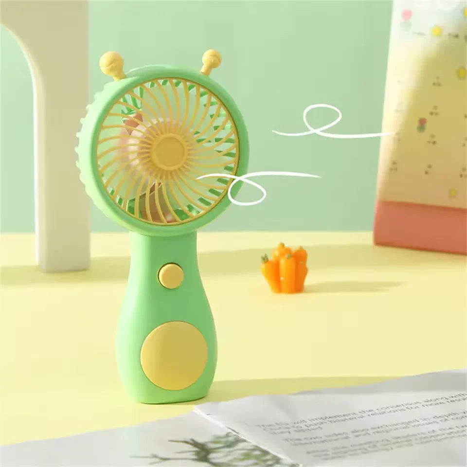 Portable Mini Fan USB Rechargeable - Cute & Compact