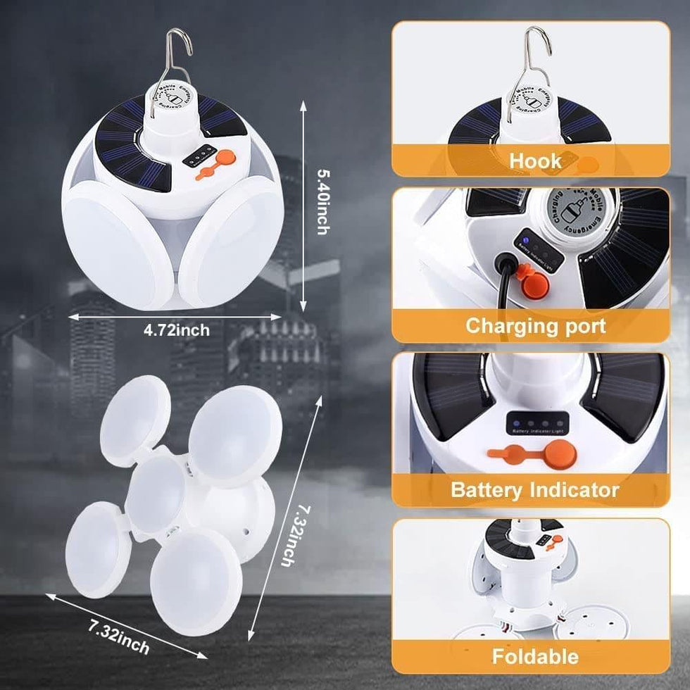 Portable Rechargeable LED Lantern with Universal Hook - Clarify.pk