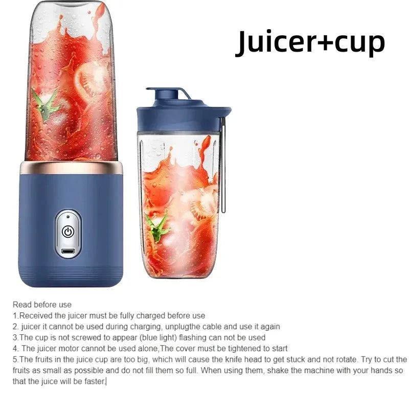 Rechargeable Portable USB Juicer Blender - Clarify.pk