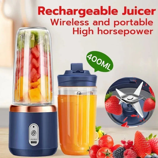 Rechargeable Portable USB Juicer Blender - Clarify.pk