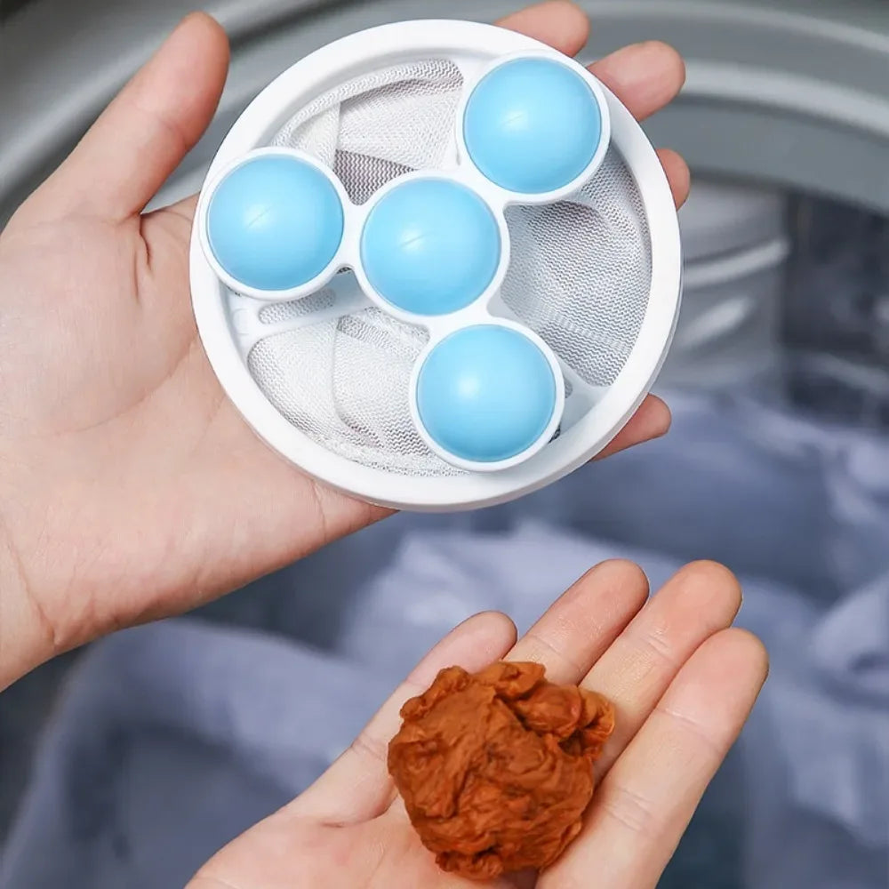 Washing Machine Lint Filter Hair Remover Ball Net Bag | Clarify.pk ...