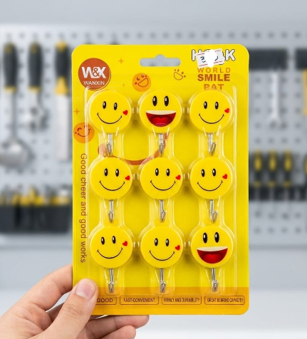 9-Piece Wall-Mounted Hook Set