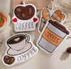 Coffee-Shaped Microfiber Cleaning Towel