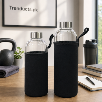 Pouch glass bottles in 500ml and 1000ml sizes