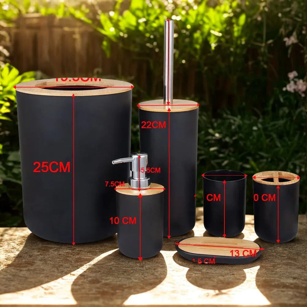 Premium 6 Pieces Bathroom Accessories Set - Clarify.pk