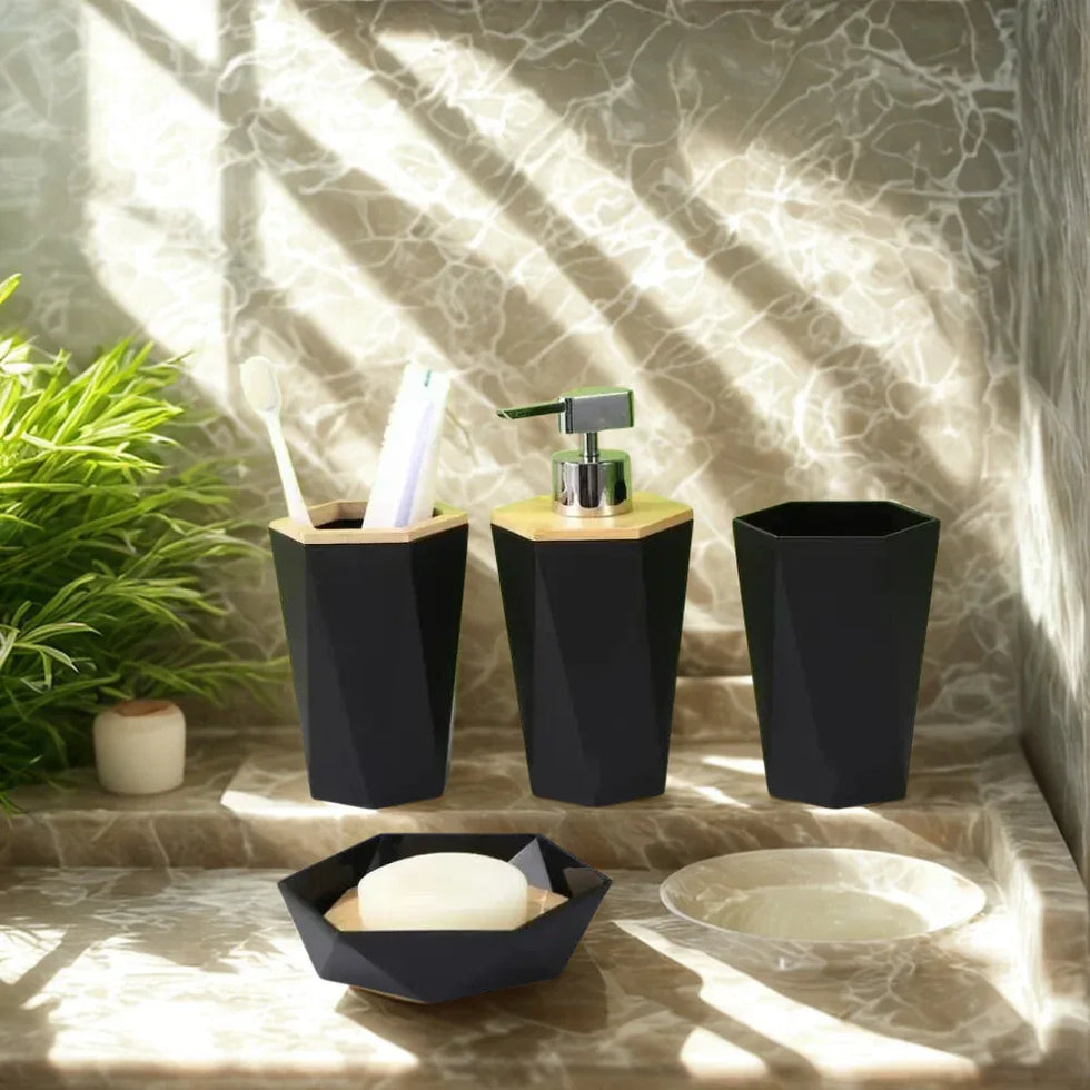 Premium 6 Pieces Bathroom Accessories Set - Clarify.pk