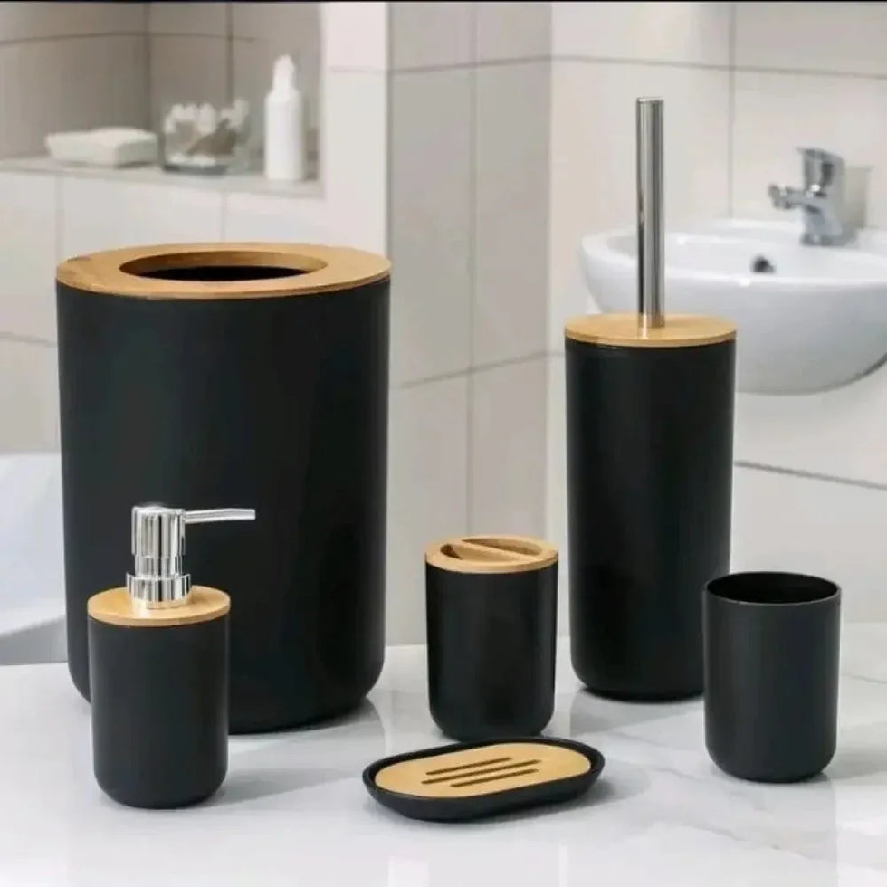 Premium 6 Pieces Bathroom Accessories Set - Clarify.pk