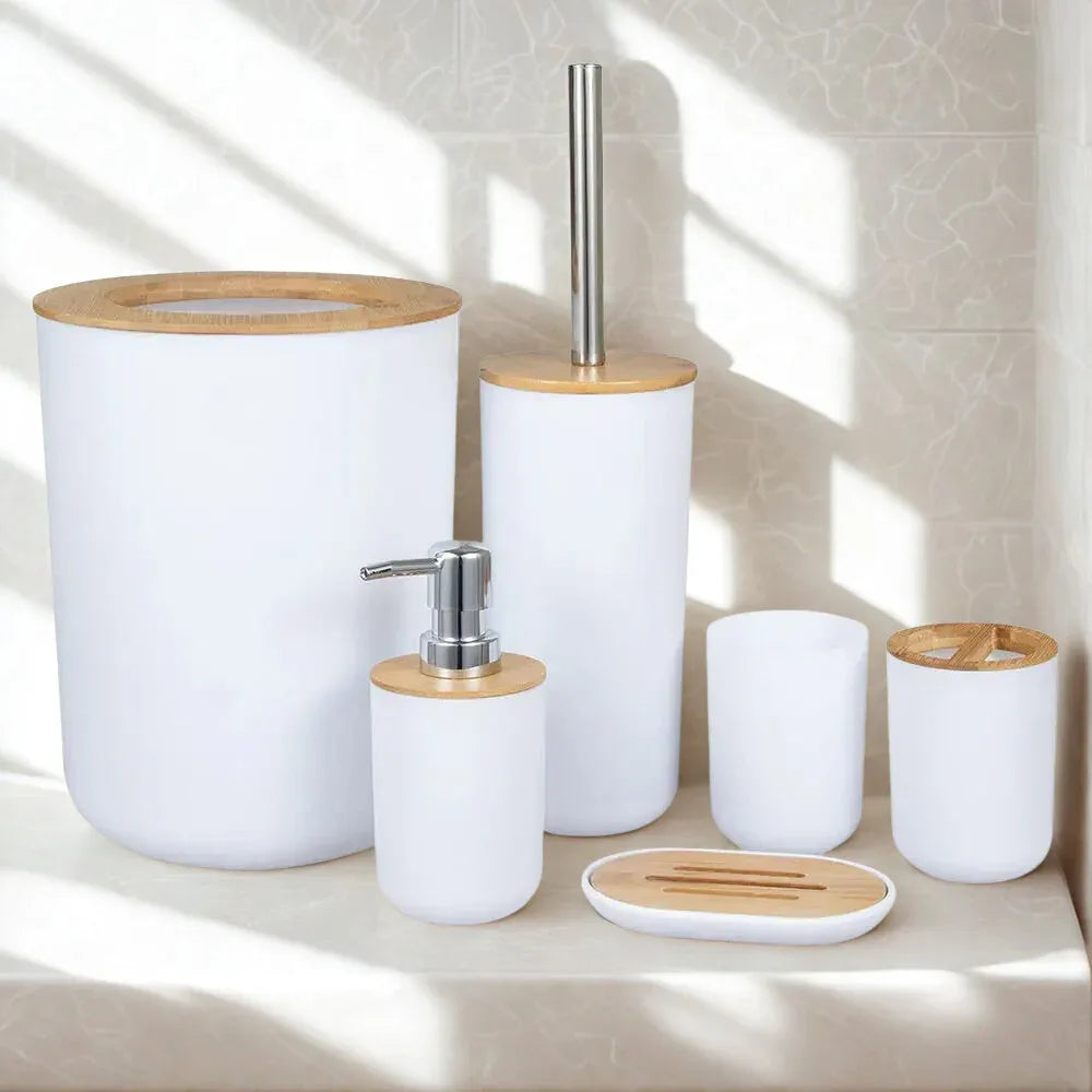 Premium 6 Pieces Bathroom Accessories Set - Clarify.pk