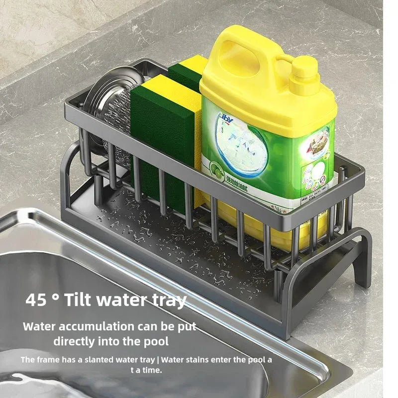 Premium Stainless Steel Sponge Holder Rack - Clarify.pk