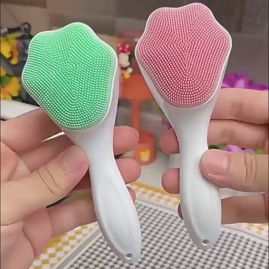 Cute Cat Paw Facial Clean Brush Massages Brushes Waterproof Deep Cleaning Washing Face Silicone Brush Skin Care Beauty Tools
