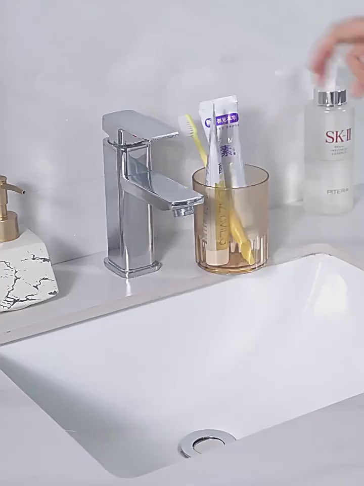 Wall mounted bathroom toothbrush holder Free punching toilet drain toothpaste storage rack dental appliance sorting rack