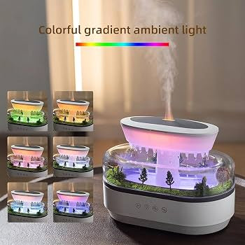 Rain Drop Landscape Diffuser with Ambient Light