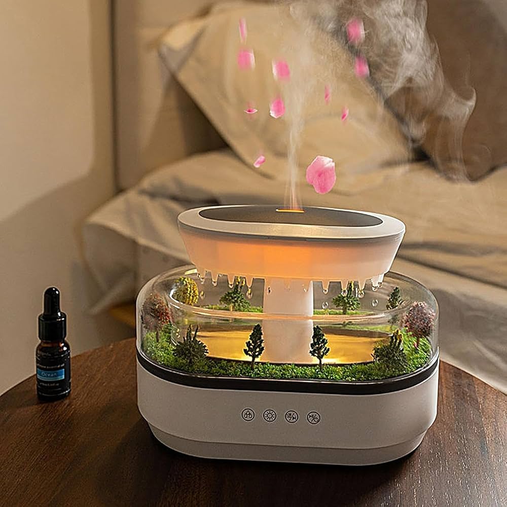 Rain Drop Landscape Diffuser with Ambient Light