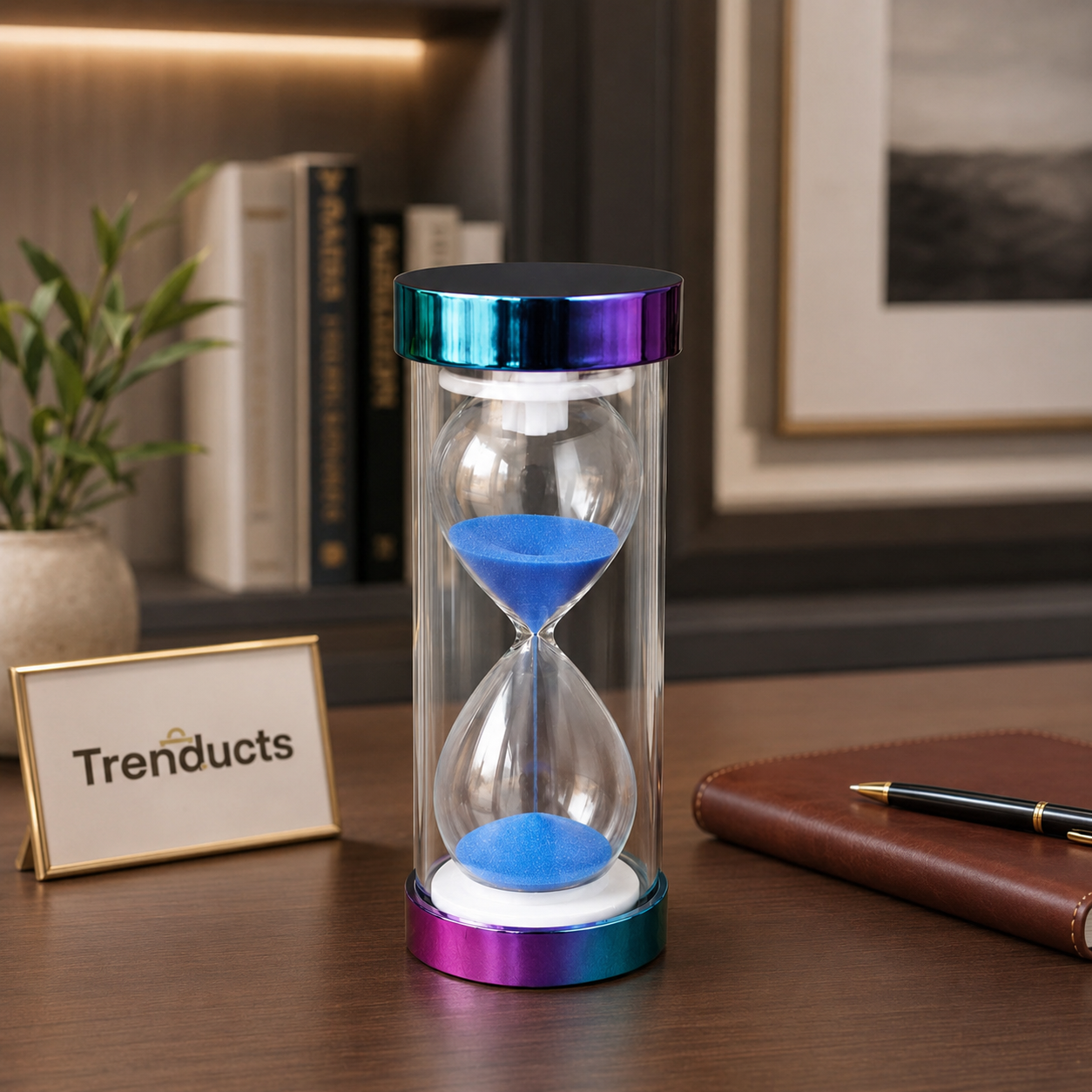 Rainbow Finish Blue Sand Timer