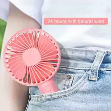 Rechargeable Mini Portable Fan - Compact & Lightweight - Clarify.pk