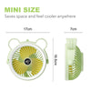 BearBreeze Mini Cartoon Standing Desk Fan with Integrated Wall Hook