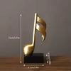 Resin Musical Note Decor 3 Pieces Set – Elegant Home Ornaments - Clarify.pk